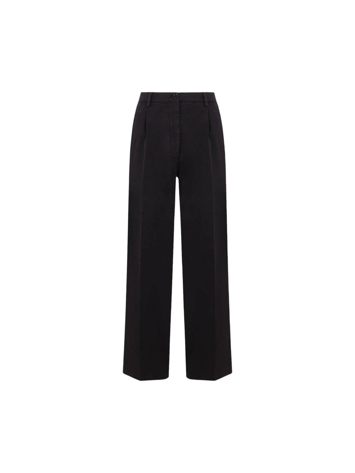 Stretch Cotton Gabardine Darted Trousers-ASPESI-JOHN JULIA