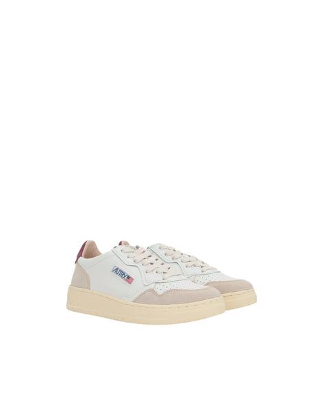 AUTRY-Medalist Leather and Suede Sneakers-JOHN JULIA