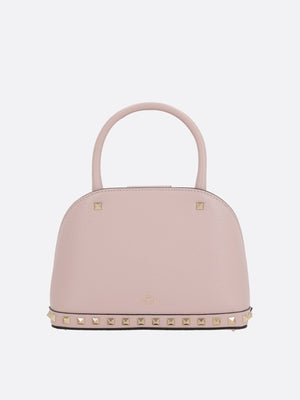 Rockstud Double Handbag In Grainy Leather