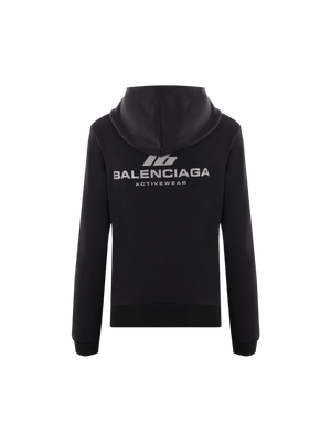 Activewear Jersey Full-zip Hoodie-BALENCIAGA-JOHN JULIA