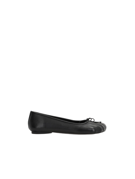 Anatomic Smooth Leather Ballerinas-BALENCIAGA-JOHN JULIA