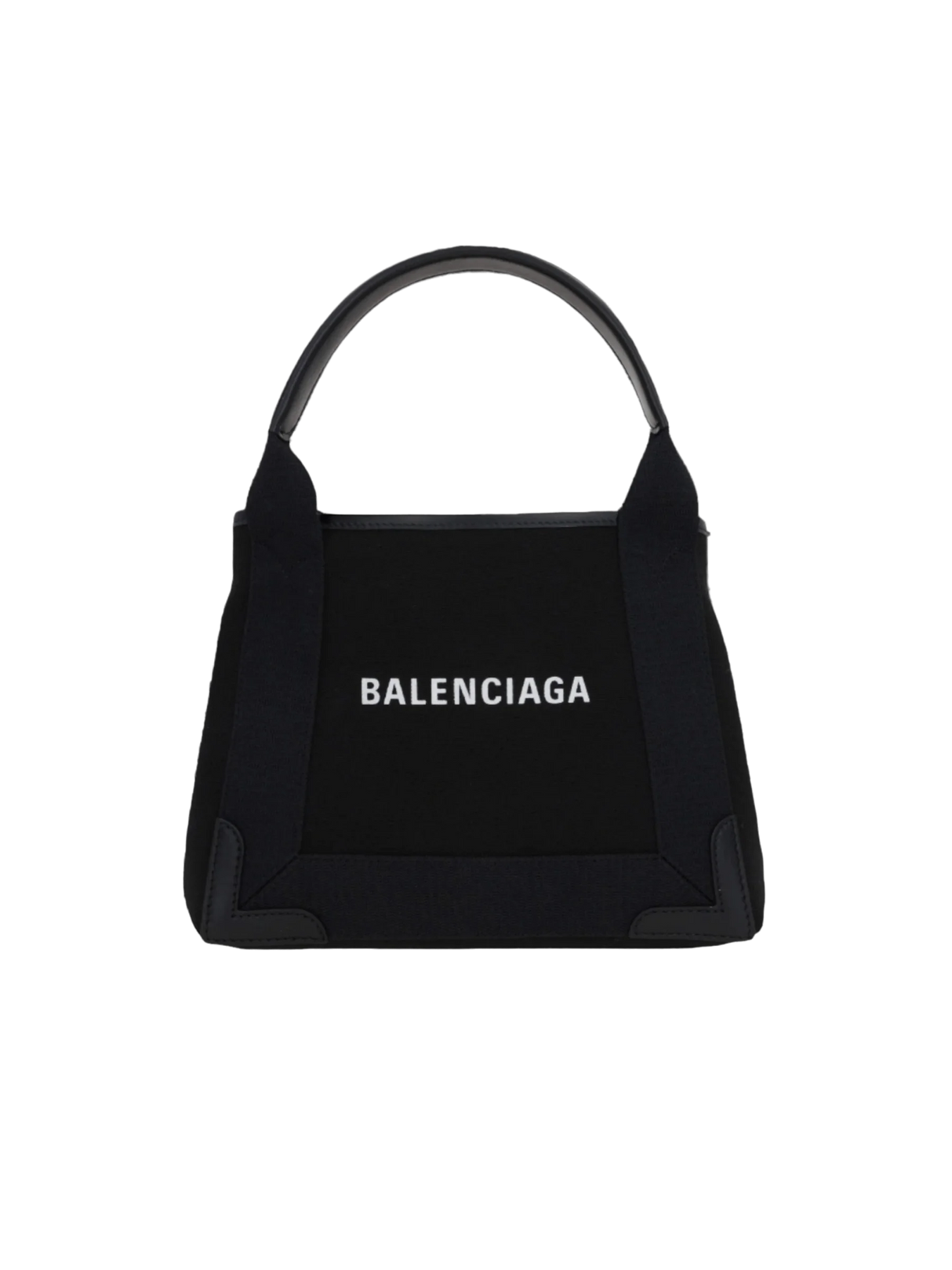 Cabas Navy XS Canvas and Leather Tote Bag-BALENCIAGA-JOHN JULIA