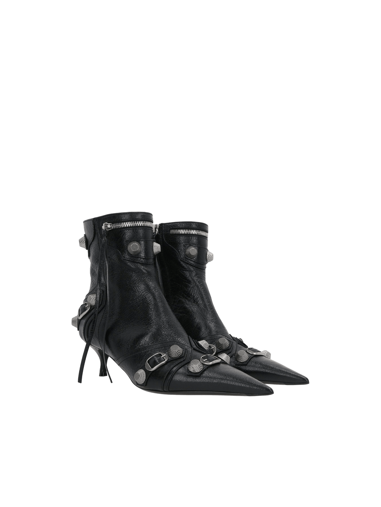 Cagole Ankle Boots in Arena Leather-BALENCIAGA-JOHN JULIA