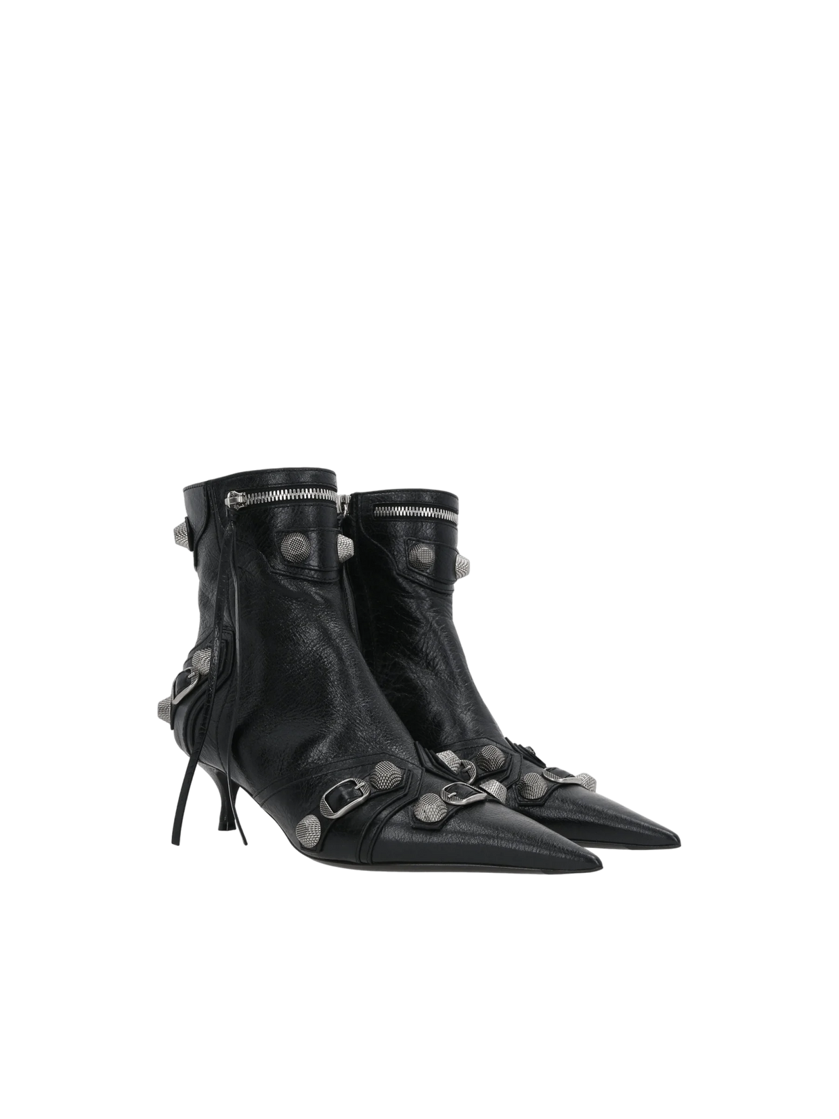 Cagole Ankle Boots in Arena Leather-BALENCIAGA-JOHN JULIA