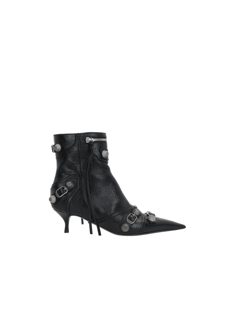 Cagole Ankle Boots in Arena Leather-BALENCIAGA-JOHN JULIA