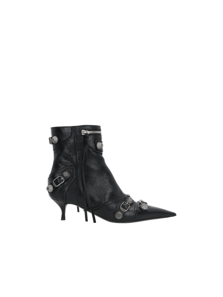 Cagole Ankle Boots in Arena Leather-BALENCIAGA-JOHN JULIA