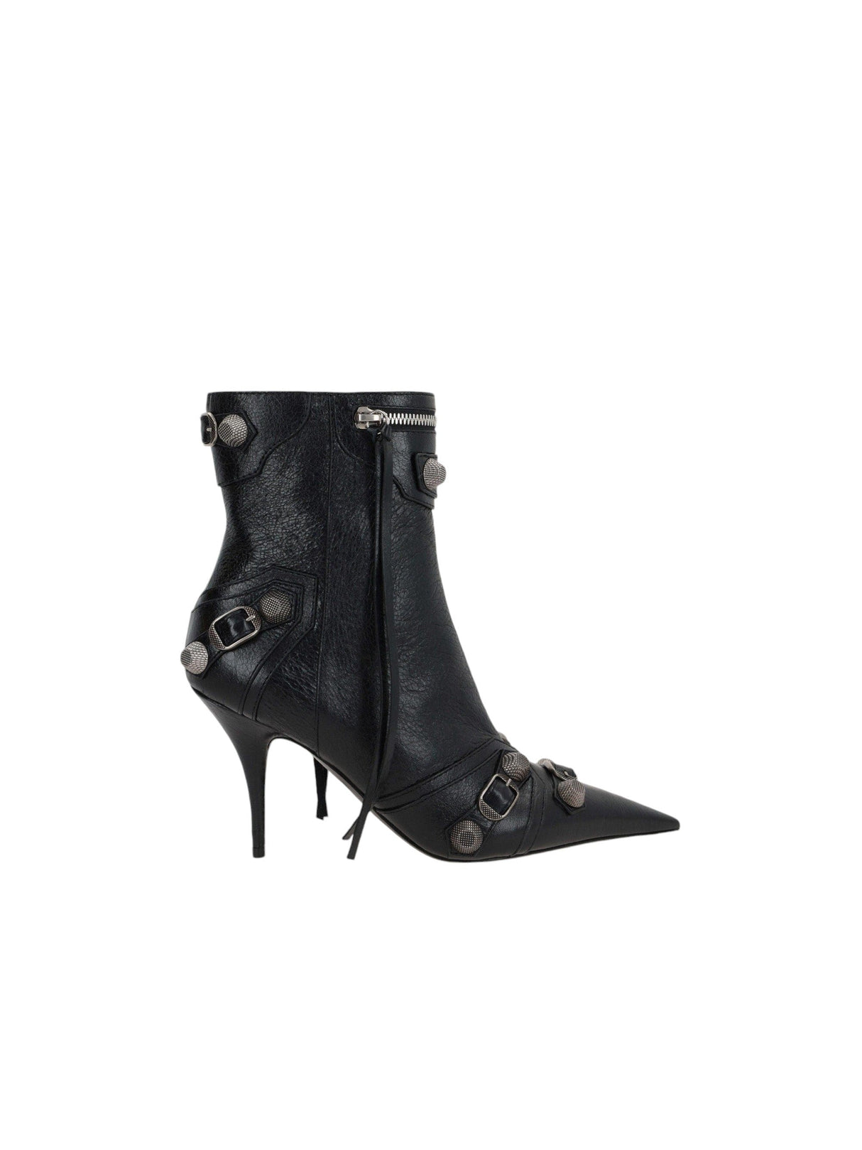 Cagole Leather Ankle Boots-BALENCIAGA-JOHN JULIA