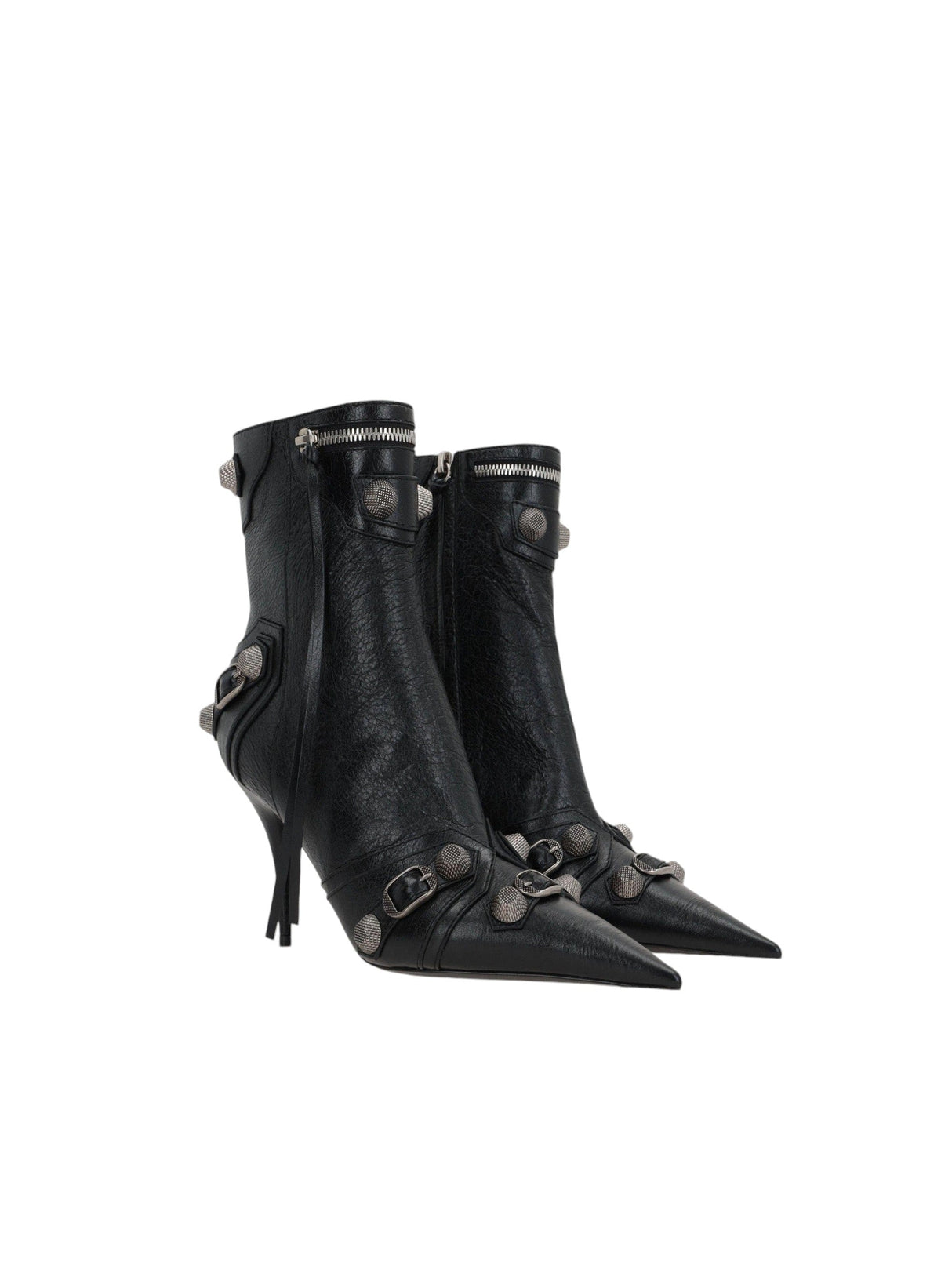 Cagole Leather Ankle Boots-BALENCIAGA-JOHN JULIA