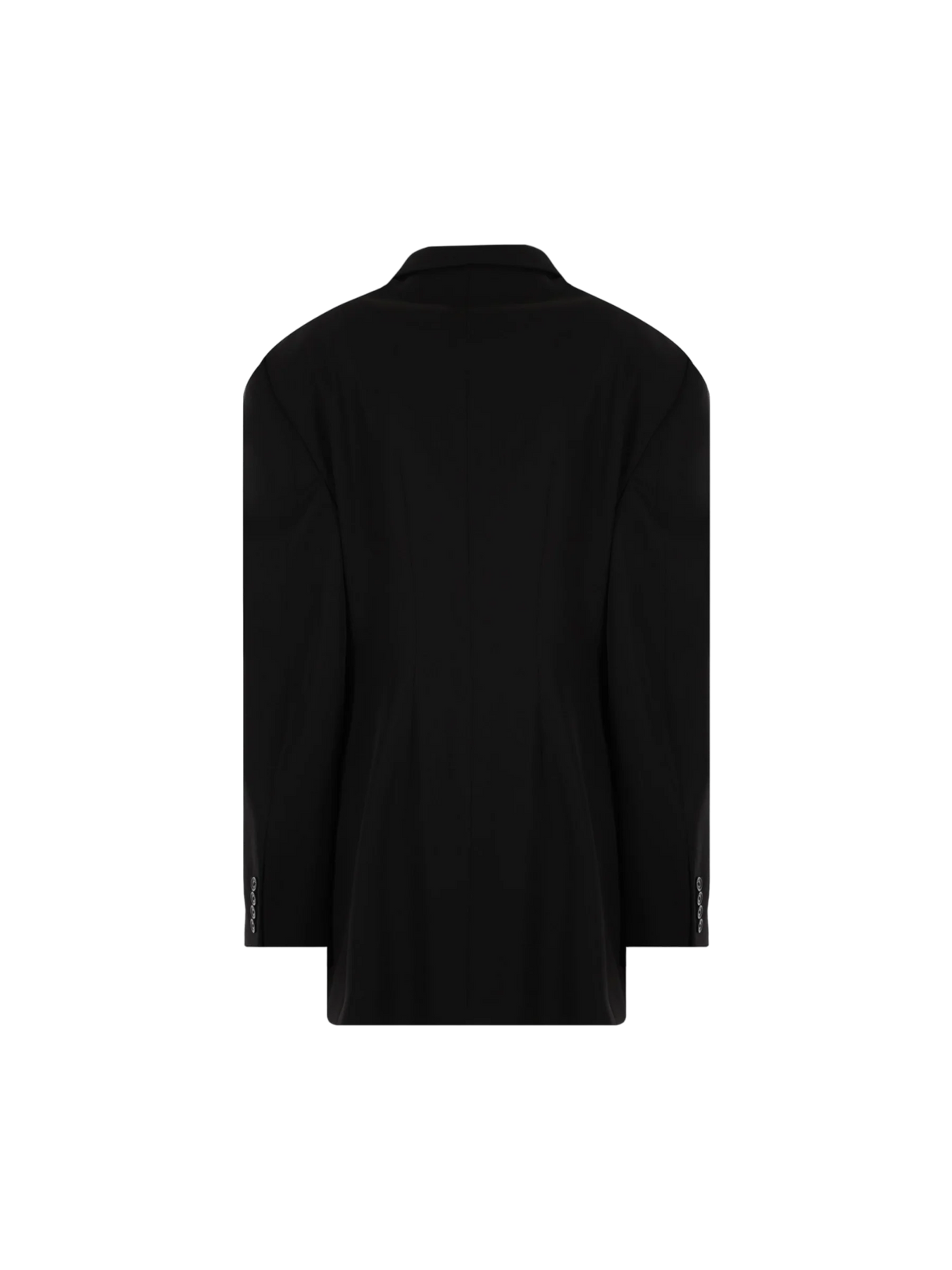 Cinched Double-breasted Wool Jacket-Balenciaga-JOHN JULIA