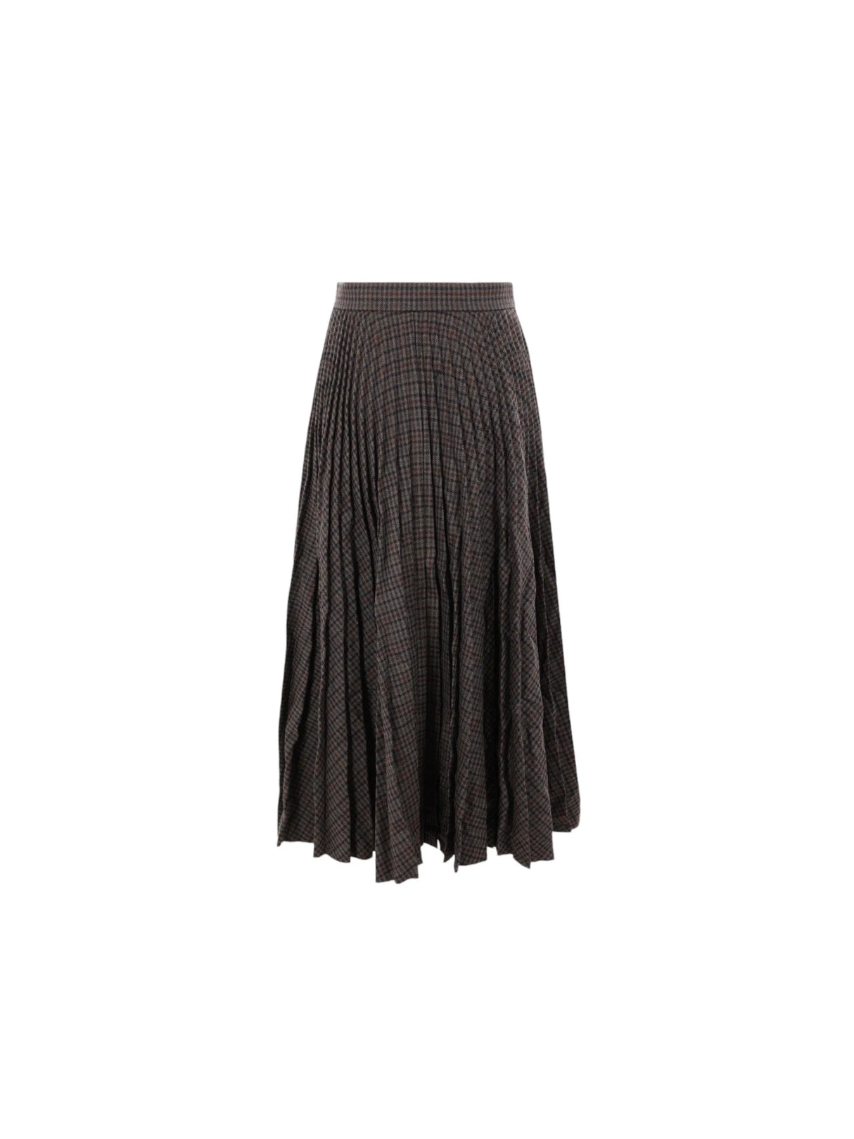 Creased Wool Pleated Skirt-BALENCIAGA-JOHN JULIA