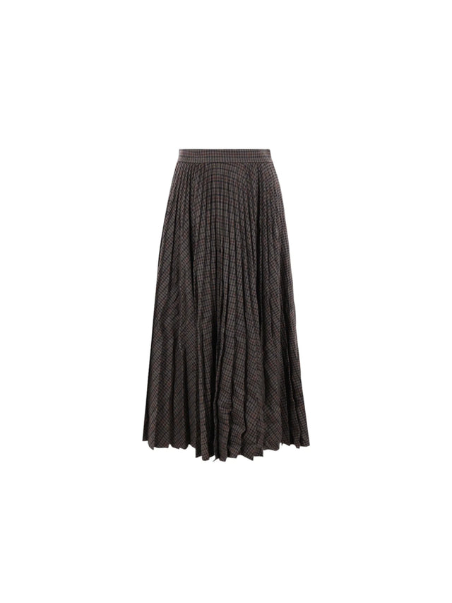 Creased Wool Pleated Skirt-BALENCIAGA-JOHN JULIA