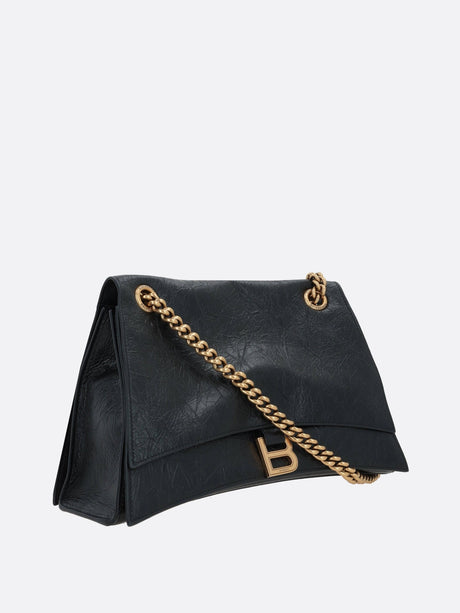 Crush Medium Leather Shoulder Bag-BALENCIAGA-JOHN JULIA