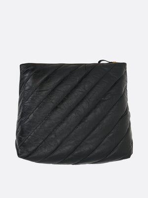 Crush Medium Quilted Leather Hobo Bag-BALENCIAGA-JOHN JULIA