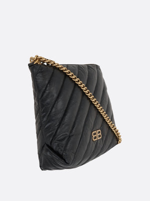 Crush Medium Quilted Leather Hobo Bag-BALENCIAGA-JOHN JULIA