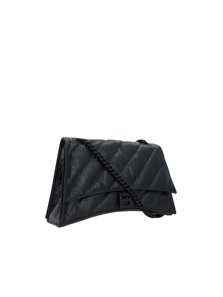 Crush Medium Quilted Shoulder Bag-BALENCIAGA-JOHN JULIA