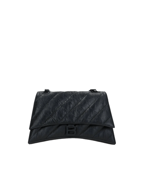 Crush Medium Quilted Shoulder Bag-BALENCIAGA-JOHN JULIA