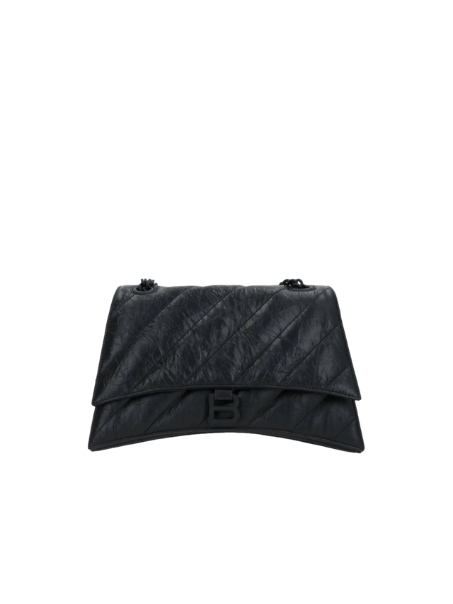 Crush Medium Quilted Shoulder Bag-BALENCIAGA-JOHN JULIA