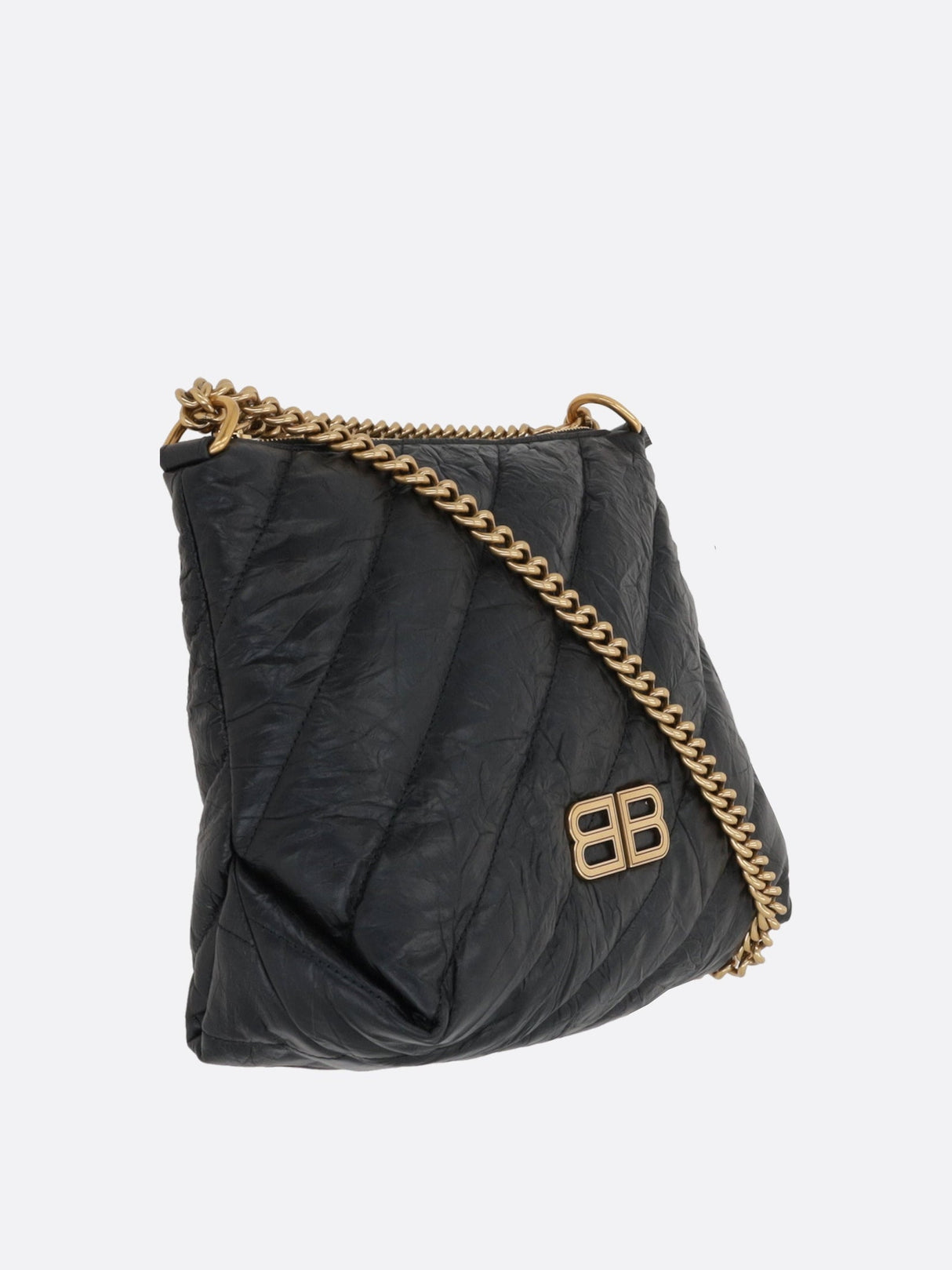 Crush Small Quilted Leather Hobo Bag-BALENCIAGA-JOHN JULIA