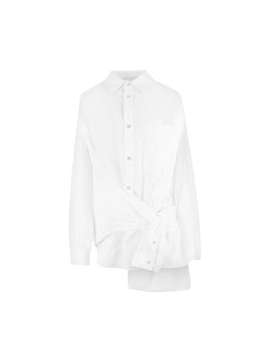 Cut-up Poplin Shirt-BALENCIAGA-JOHN JULIA