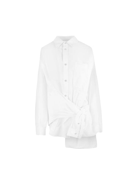 Cut-up Poplin Shirt-BALENCIAGA-JOHN JULIA