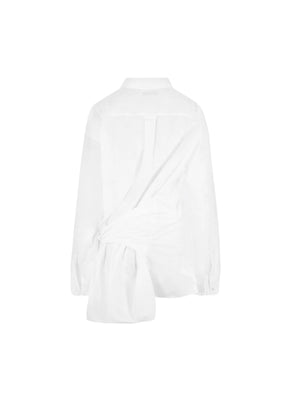 Cut-up Poplin Shirt-BALENCIAGA-JOHN JULIA