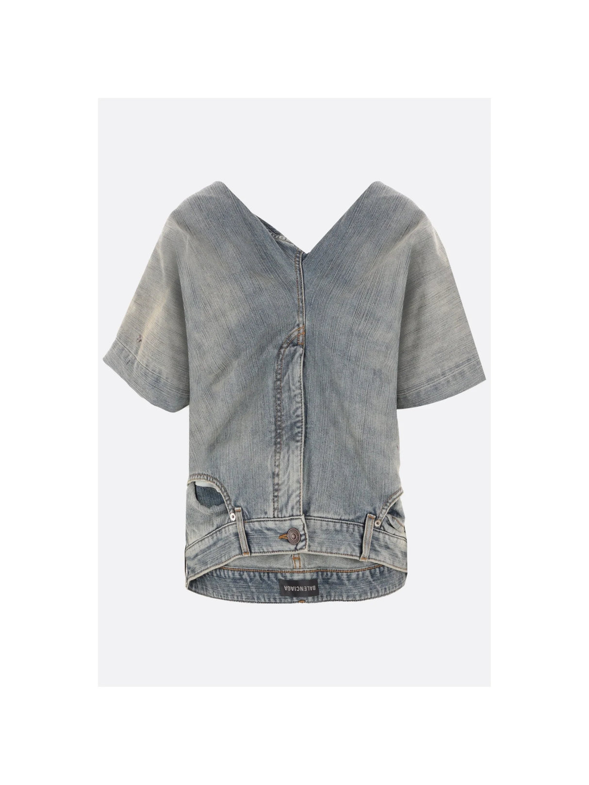 Denim Pants Top-BALENCIAGA-JOHN JULIA