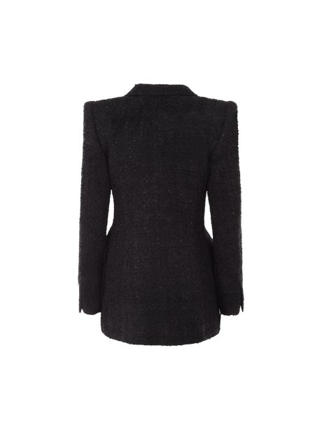 BALENCIAGA-Double-breasted Tweed Jacket-JOHN JULIA