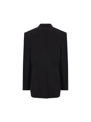 Double-breasted Wool Jacket-BALENCIAGA-JOHN JULIA