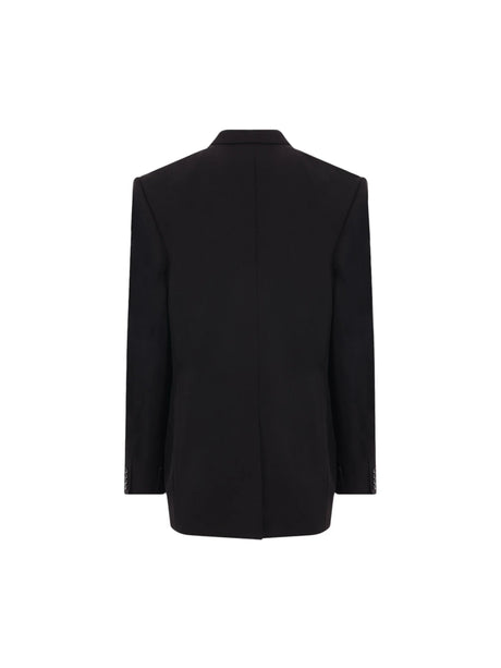 Double-breasted Wool Jacket-BALENCIAGA-JOHN JULIA