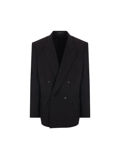 Double-breasted Wool Jacket-BALENCIAGA-JOHN JULIA