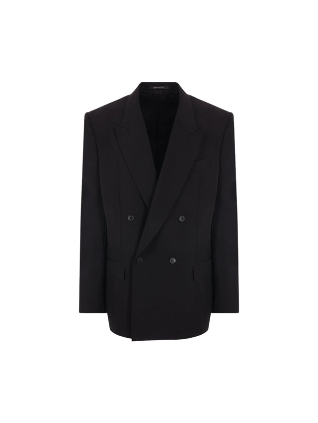 Double-breasted Wool Jacket-BALENCIAGA-JOHN JULIA