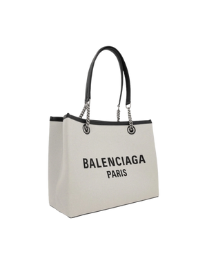 Duty Free Medium Canvas Tote Bag-BALENCIAGA-JOHN JULIA