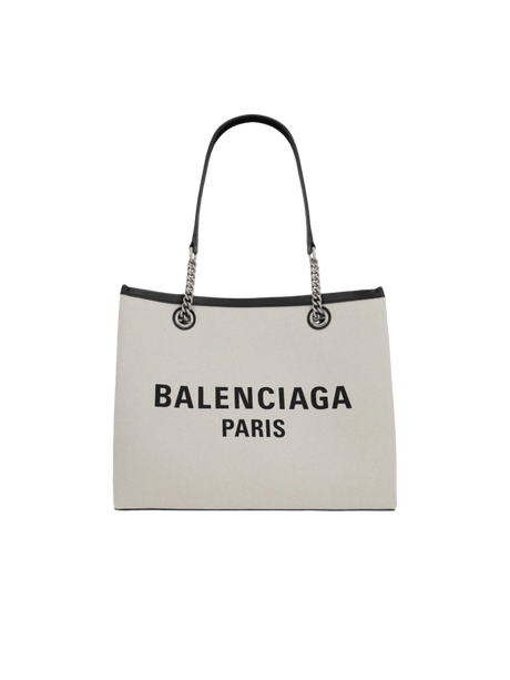 Duty Free Medium Canvas Tote Bag-BALENCIAGA-JOHN JULIA