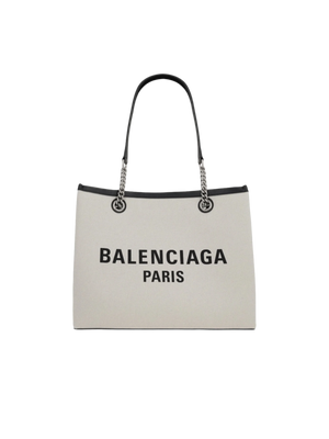 Duty Free Medium Canvas Tote Bag-BALENCIAGA-JOHN JULIA