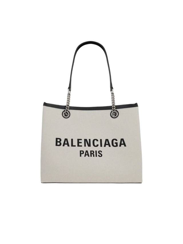 Duty Free Medium Canvas Tote Bag-BALENCIAGA-JOHN JULIA