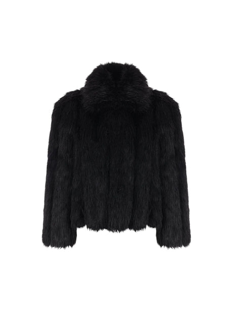 Faux Fur Shrunk Jacket-BALENCIAGA-JOHN JULIA