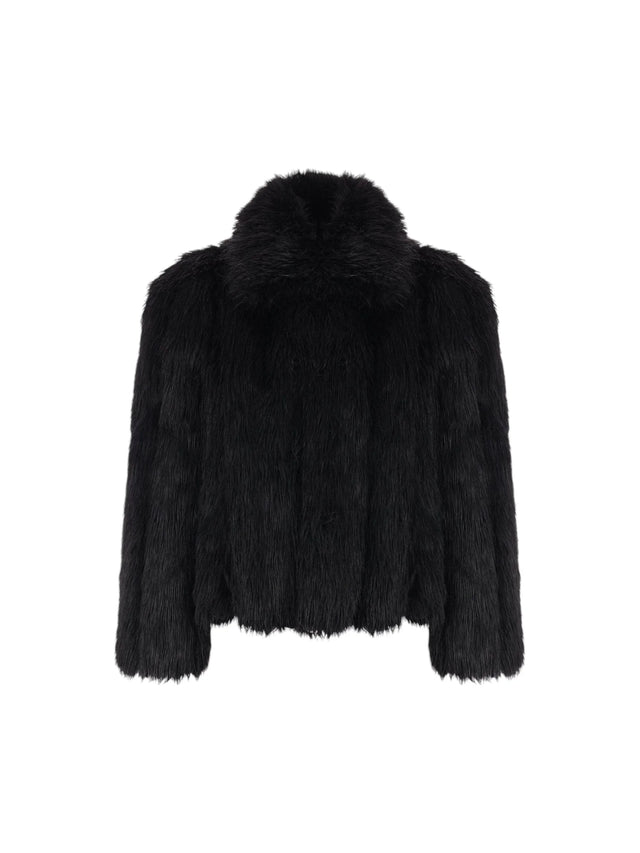 Faux Fur Shrunk Jacket-BALENCIAGA-JOHN JULIA