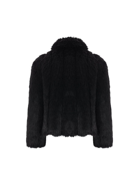 Faux Fur Shrunk Jacket-BALENCIAGA-JOHN JULIA