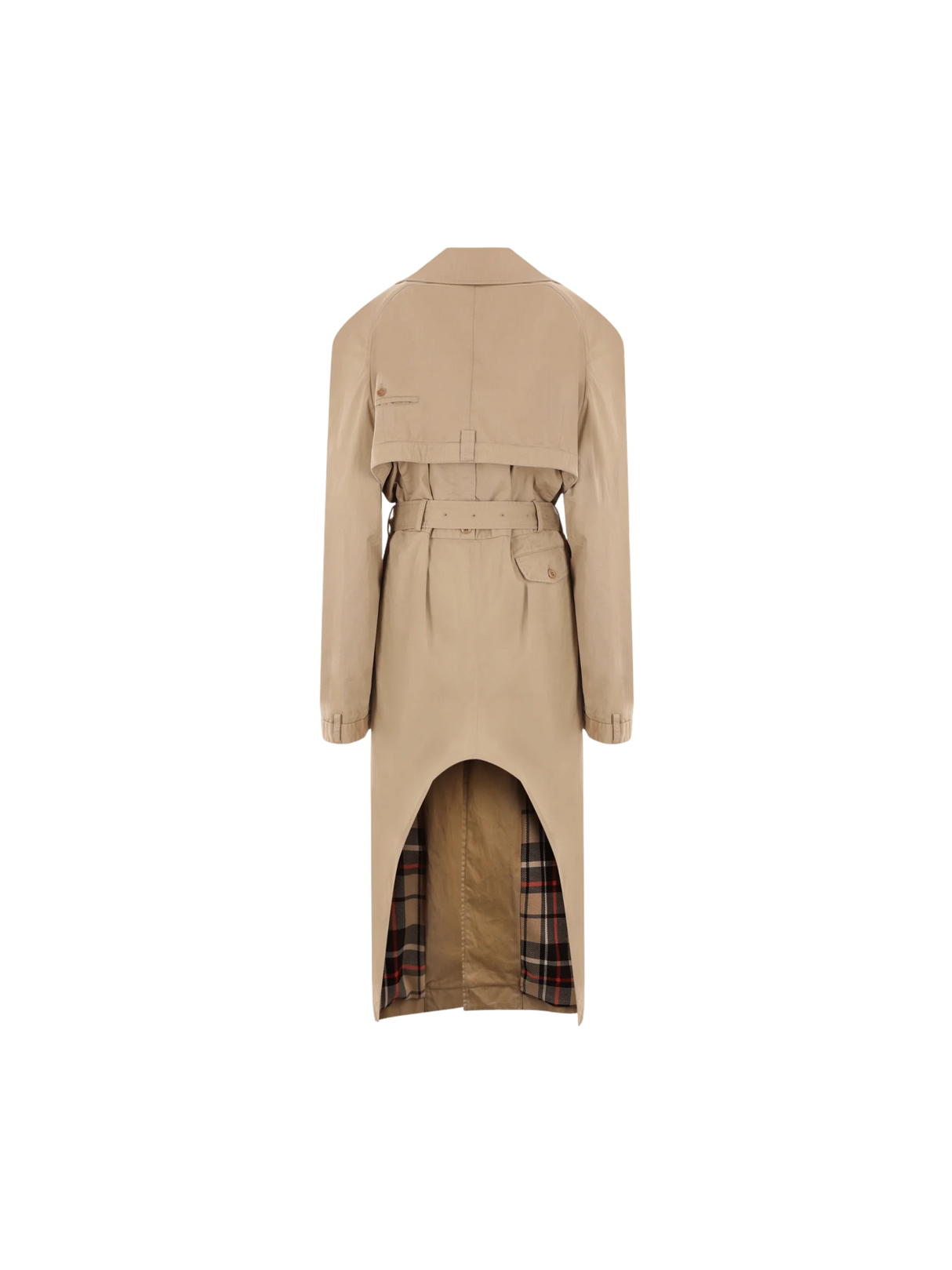 Gabardine Deconstructed Trench Coat-BALENCIAGA-JOHN JULIA