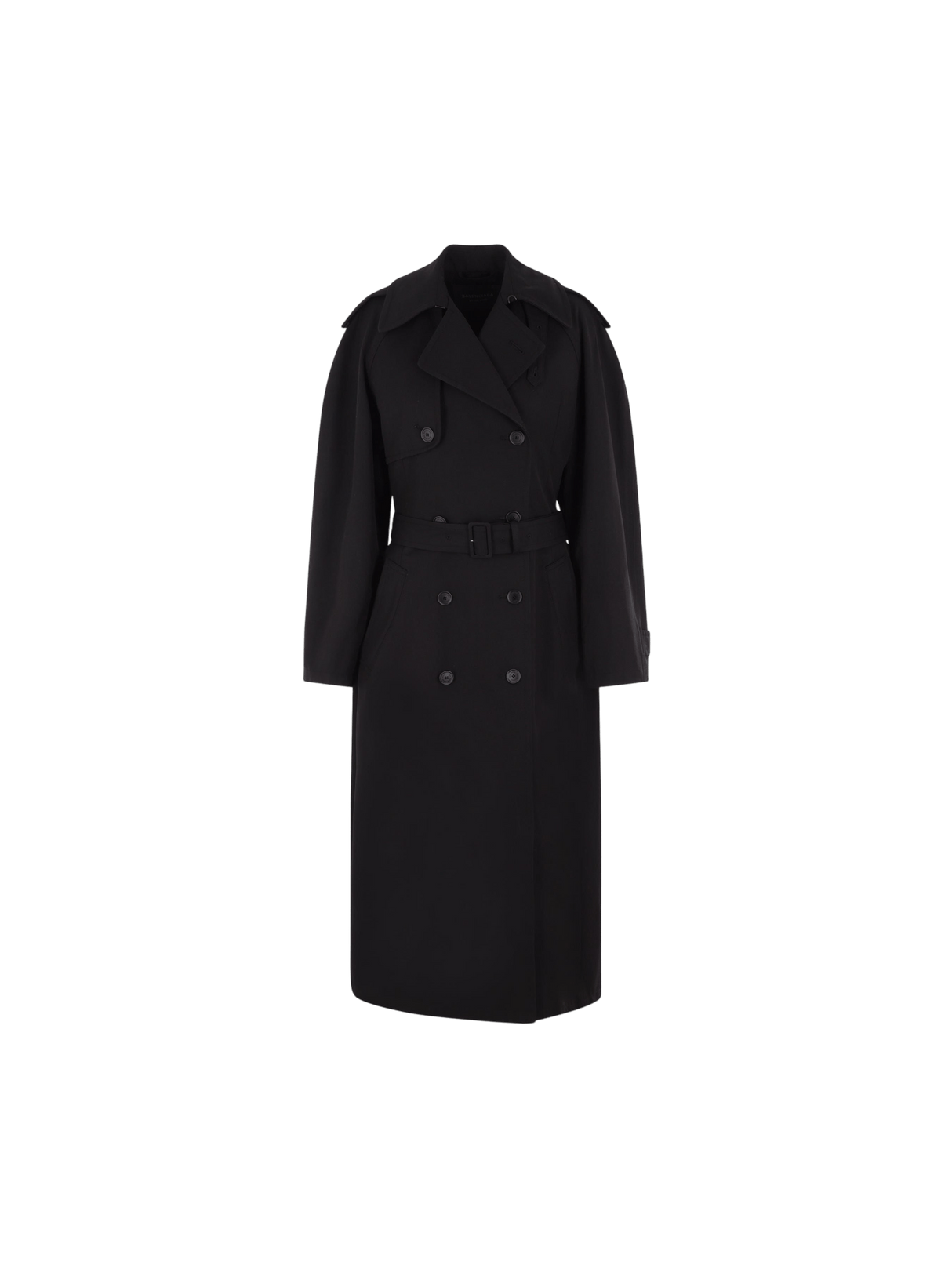 Gabardine Hourglass-shaped Oversized Trench Coat-BALENCIAGA-JOHN JULIA