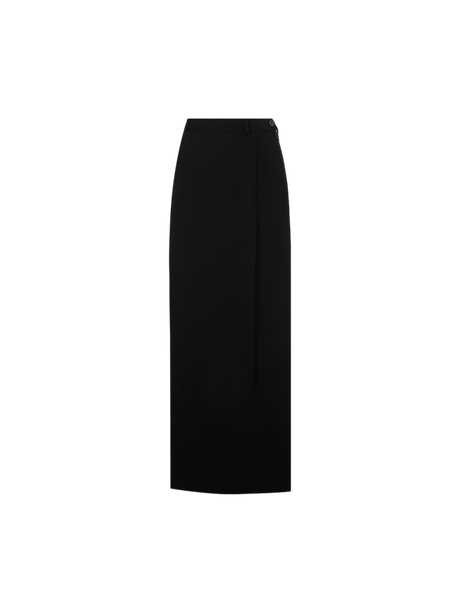 Gabardine Wool Skirt-BALENCIAGA-JOHN JULIA