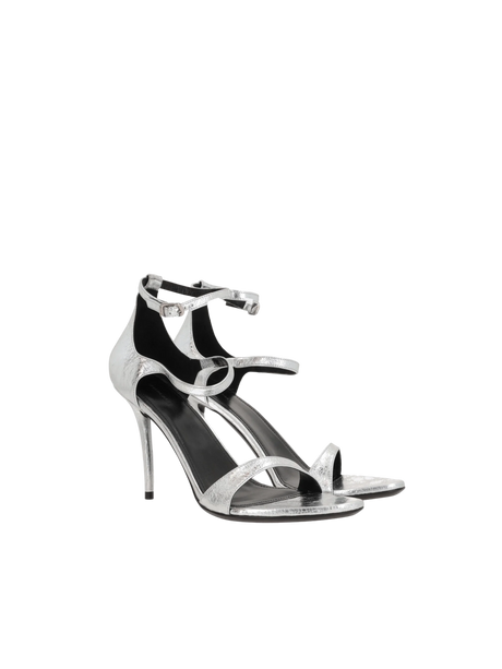 Honey Laminated Leather Sandals-BALENCIAGA-JOHN JULIA