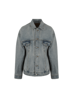 Hourglass Denim Jacket-BALENCIAGA-JOHN JULIA