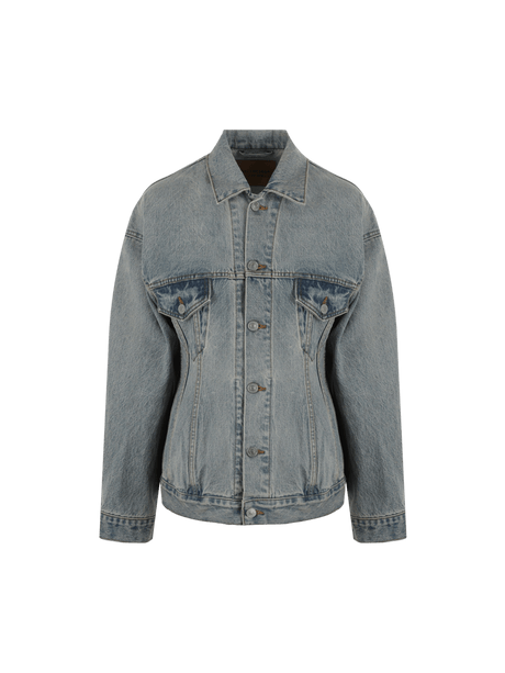 Hourglass Denim Jacket-BALENCIAGA-JOHN JULIA