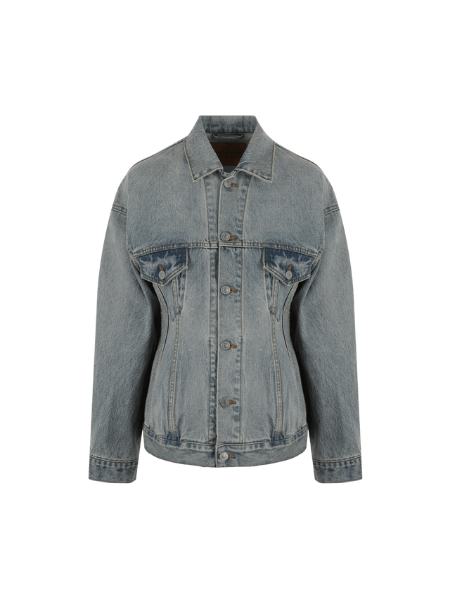 Hourglass Denim Jacket-BALENCIAGA-JOHN JULIA