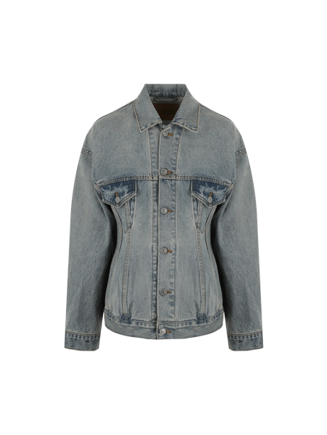 Hourglass Denim Jacket-BALENCIAGA-JOHN JULIA