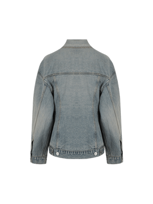 Hourglass Denim Jacket-BALENCIAGA-JOHN JULIA