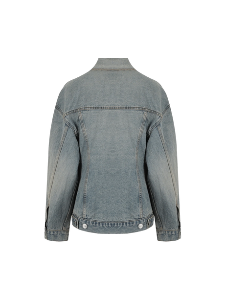 Hourglass Denim Jacket-BALENCIAGA-JOHN JULIA