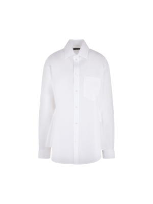 Hourglass Loose-fit Poplin Shirt-BALENCIAGA-JOHN JULIA