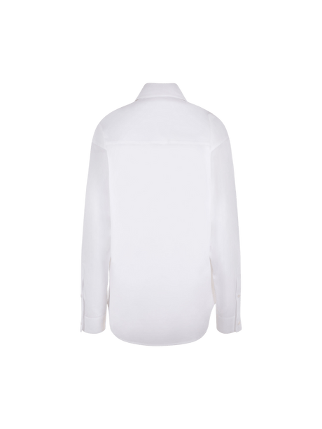 Hourglass Loose-fit Poplin Shirt-BALENCIAGA-JOHN JULIA